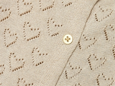 Name It frosted almond hjerter/glitter cardigan